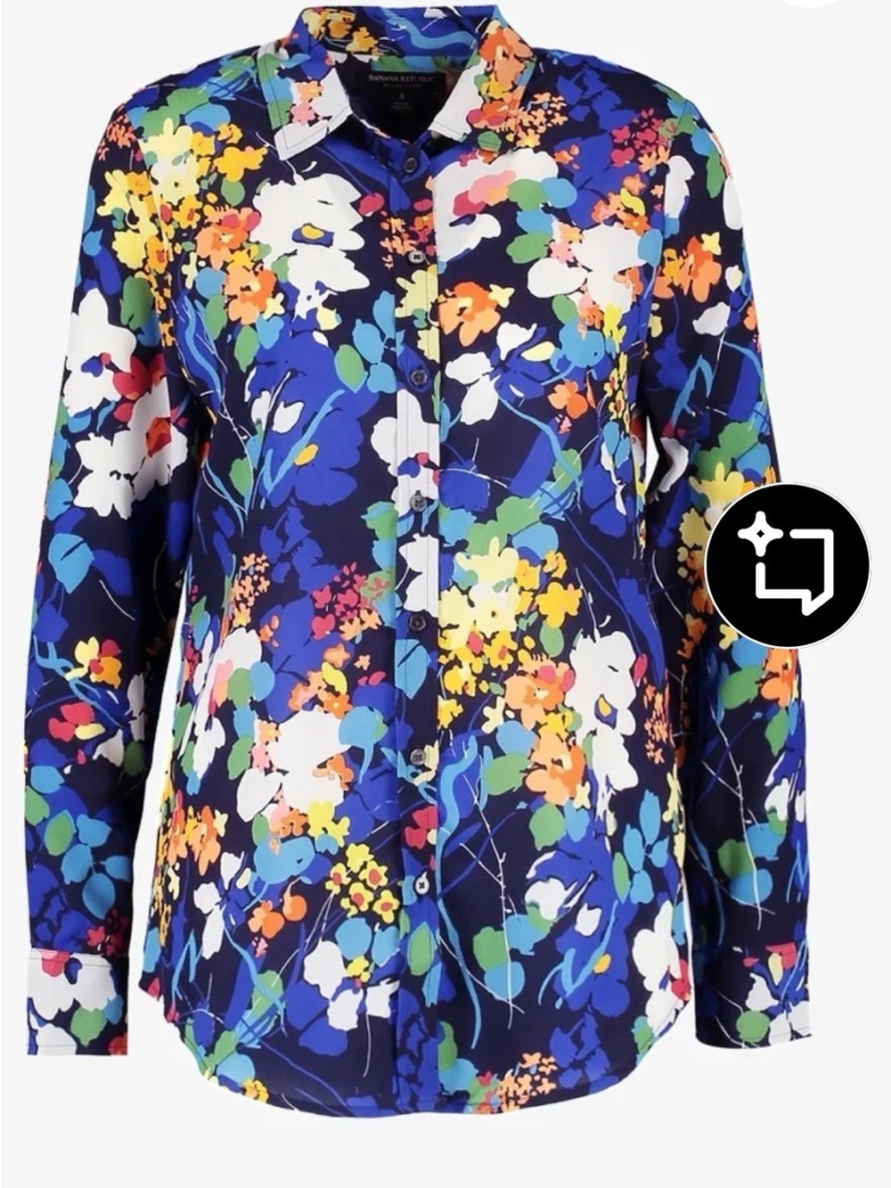 Banana Republic Multicolor Floral Shirt